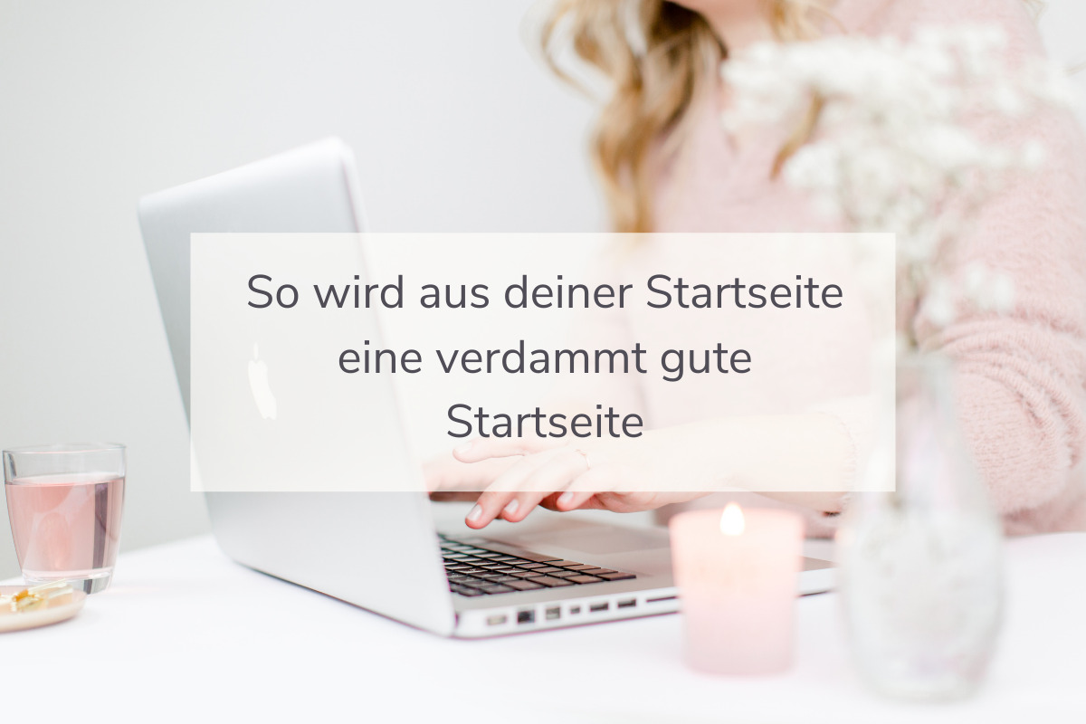 Gute Startseite erstellen mit WordPress