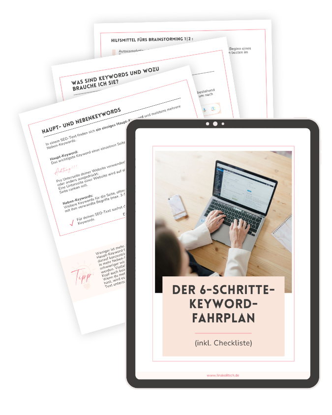 Keyword-Fahrplan-Mockup