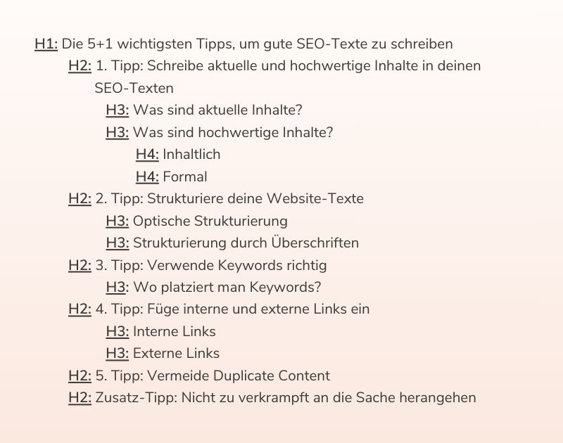 Die 5+1 wichtigsten Tipps, um gute SEO-Texte zu schreiben 1
