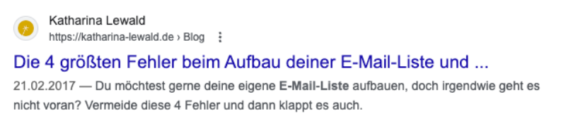SERP Snippets: Geringer Aufwand, mehr Klicks 6